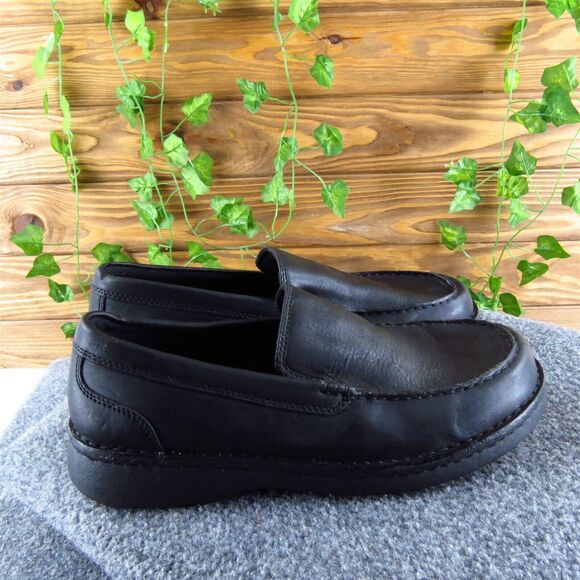 Lands' End Men's Loafer Black Leather Size 11 Medium Gently Used 2025 - Picture 3 of 7